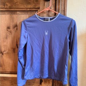 Spyder Purple Long Sleeve with Spider Emblem